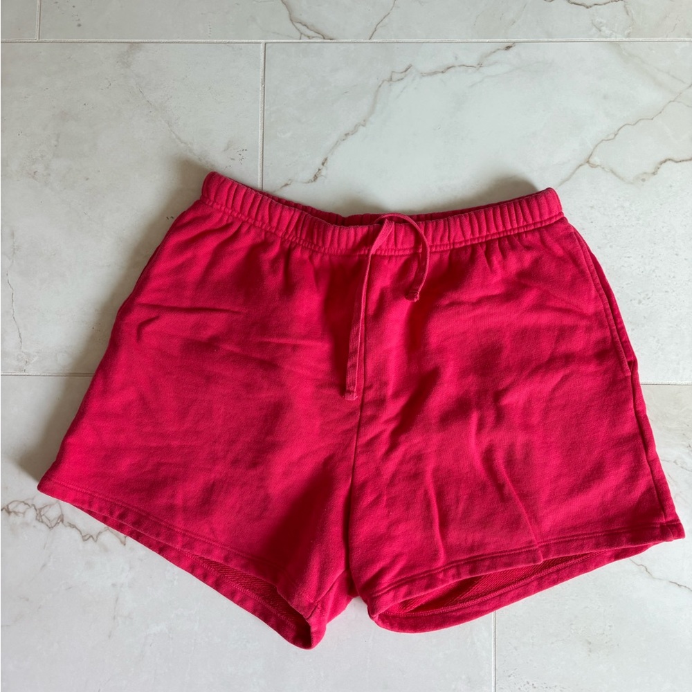 Daily Drills Heart Red Drawstring Lounge Shorts
